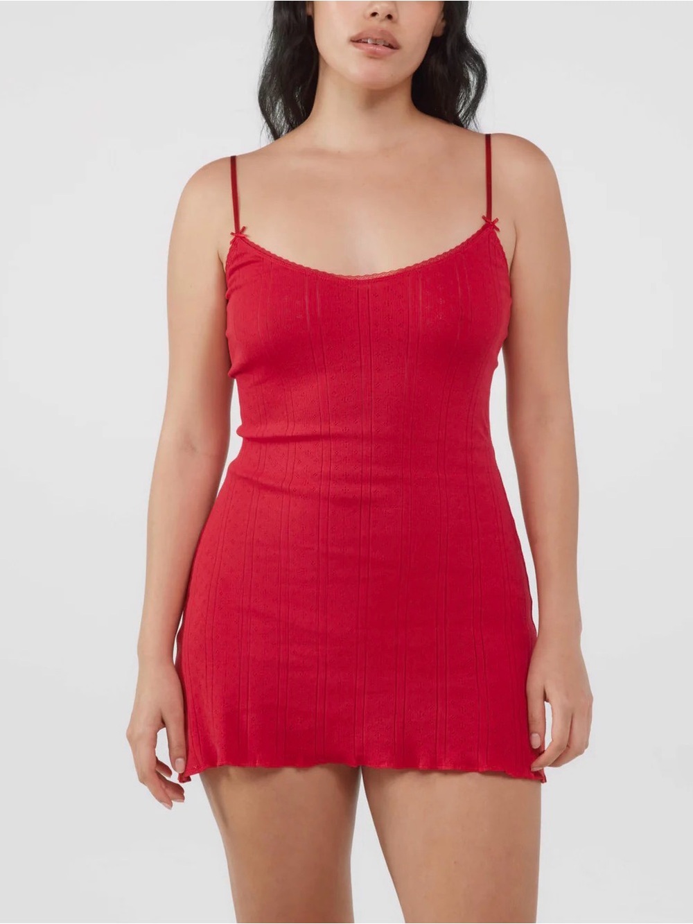 Cou cou intimates the cami slip dress in red